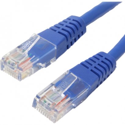 4XEM 25FT Cat6 Molded RJ45 UTP Ethernet Patch Cable (Blue) 4XC6PATCH25BL