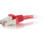 C2G 25ft Cat6 Snagless Shielded (STP) Network Patch Cable - Red 00856