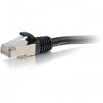 C2G 25ft Cat6a Snagless Shielded (STP) Network Patch Cable - Black 00720