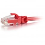 C2G 25ft Cat6a Snagless Unshielded (UTP) Network Patch Ethernet Cable-Red 50812