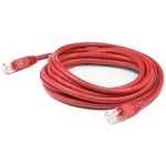 AddOn 25ft RJ-45 (Male) to RJ-45 (Male) Straight Red Cat5e UTP PVC Copper Patch Cable ADD-25FCAT5E-RD