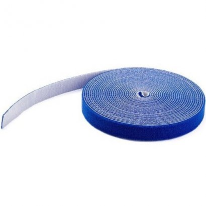 StarTech.com 25ft. Hook and Loop Roll - Blue HKLP25BL