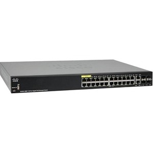 Cisco 28-Port Gigabit PoE Managed Switch - Refurbished SG350-28MPK9NA-RF