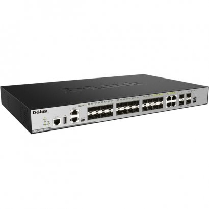 D-Link 28-Port Layer 3 Stackable Managed Gigabit Switch including 4 10GbE Ports DGS-3630-28SC/SI