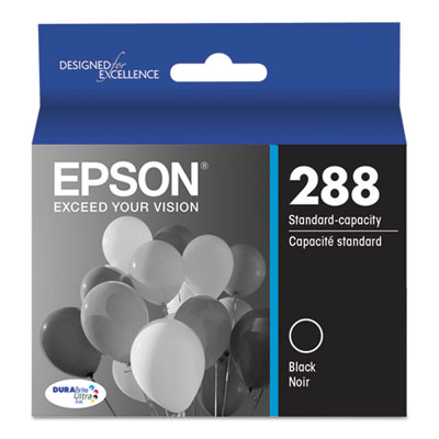 Epson T288120-S 288 DURABrite Ultra Inks, Standard-Yield, Black EPST288120S