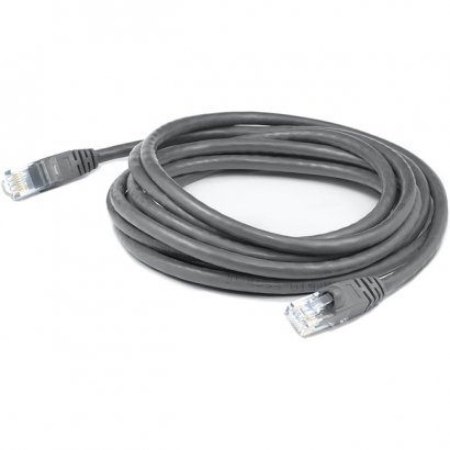 AddOn 2ft RJ-45 (Male) to RJ-45 (Male) Straight Gray Cat5e UTP PVC Copper Patch Cable ADD-2FCAT5E-GY