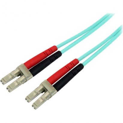 StarTech 2m 10 Gb Aqua Multimode 50/125 Duplex LSZH Fiber Patch Cable LC - LC A50FBLCLC2