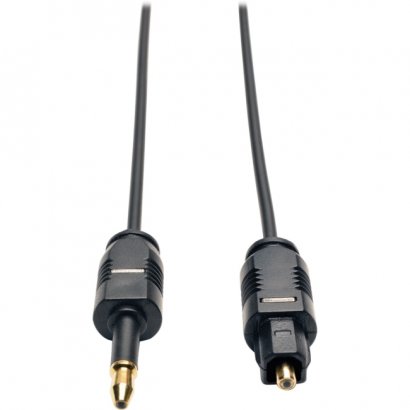 Tripp Lite 2M (6.6-ft.) Ultra Thin Toslink to Mini Toslink Digital Optical Audio Cable A104-02M