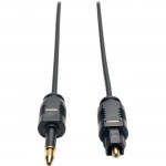 Tripp Lite 2M (6.6-ft.) Ultra Thin Toslink to Mini Toslink Digital Optical Audio Cable A104-02M