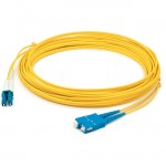 AddOn 2m LC (Male) to SC (Male) Straight Yellow OS2 Duplex Plenum Fiber Patch Cable ADD-SC-LC-2M9SMFP