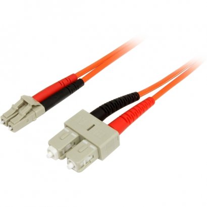 StarTech 2m Multimode 62.5/125 Duplex Fiber Patch Cable LC - SC FIBLCSC2