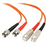 StarTech 2m Multimode 62.5/125 Duplex Fiber Patch Cable ST - SC FIBSTSC2