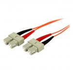 StarTech 2m OFNP Plenum Multimode 50/125 Duplex Fiber Patch Cable SC - SC 50FIBPSCSC2