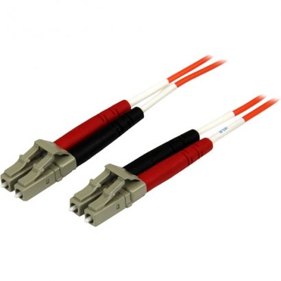 StarTech 2m OFNP Plenum Multimode 50/125 Duplex Fiber Patch Cable LC - LC 50FIBPLCLC2