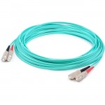 AddOn 2m SC (Male) to SC (Male) Straight Aqua OM4 Duplex LSZH Fiber Patch Cable ADD-SC-SC-2M5OM4LZ