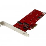 StarTech.com 2x M.2 SSD Controller Card - PCIe PEX2M2