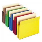Smead 3 1/2" Exp Colored File Pocket, Straight Tab, Letter, Asst, 25/Box SMD73890
