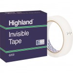Highland 3/4"W Matte-finish Invisible Tape 6200342592PK