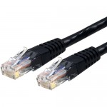 StarTech 3 ft Black Molded Cat 6 Patch Cable C6PATCH3BK