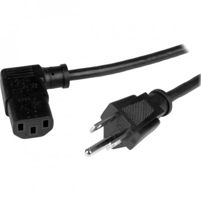 StarTech.com 3 ft Computer Power Cord - NEMA 5-15P to Right-Angle C13 - 18AWG PXT101L3