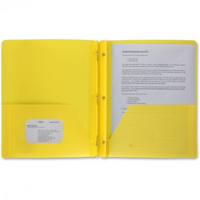 3-Hole Punched Poly Portfolios 20884