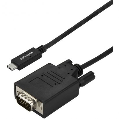 StarTech.com 3 m (10 ft.) USB-C to VGA Cable - 1920 x 1200 - Black CDP2VGA3MBNL