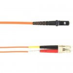 Black Box 3-m, LC-MTRJ, 50-Micron, Multimode, PVC, Orange Fiber Optic Cable FOCMR50-003M-LCMT-OR