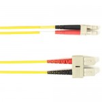 Black Box 3-m, SC-LC, 62.5-Micron, Multimode, Plenum, Yellow Fiber Optic Cable FOCMP62-003M-SCLC-YL