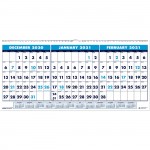 House of Doolittle 3-month Horizontal Wall Calendar 3648