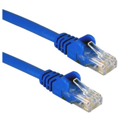 QVS 3-Pack 3ft 350MHz CAT5e/Ethernet Flexible Snagless Blue Patch Cord CC5-03BL