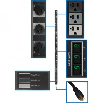 Tripp Lite 3-Phase Metered PDU PDU3MV6L2120B