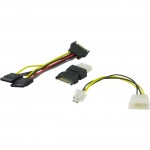 Transition Networks 3 Piece Cable Kit for 12V Power Onput Connectivity Options N-POE-CBLKIT