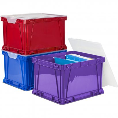 Storex 3 Piece Cube Storage Bins 62012U03C