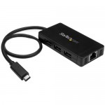 StarTech.com 3-port USB 3.0 Hub Plus GbE HB30C3A1GE