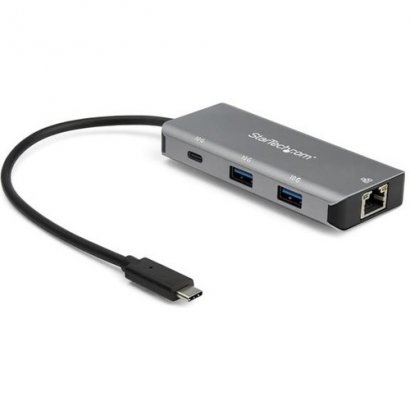StarTech.com 3-Port USB-C Hub With LAN Port - 10Gbps - 2x USB-A & 1x USB-C HB31C2A1CGB