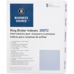 Business Source 3-Ring Plain Index Divider 20072