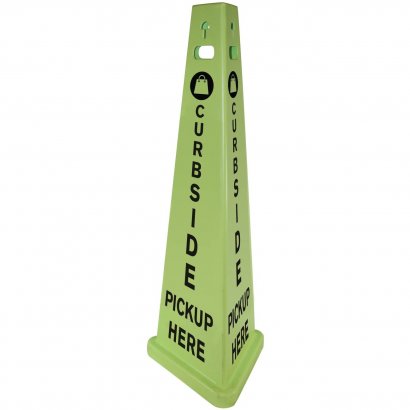 TriVu 3-sided Curbside Pickup Safety Sign 9140PUKIT