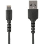StarTech.com 3.3 ft. (1 m) USB to Lightning Cable - Apple MFi Certified - Black RUSBLTMM1MB