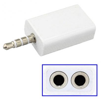 4XEM 3.5mm Mini Jack Headphone Splitter For iPhone/iPod/Audio Devices 4XIJACK