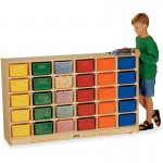 Jonti-Craft 30 Cubbie-Trays Mobile Storage Unit 0431JC