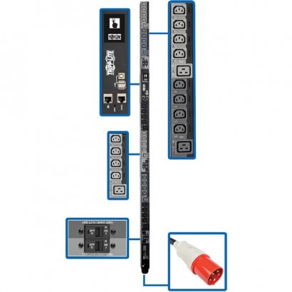 Tripp Lite 30-Outlets PDU PDU3XEVSR6G63B