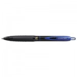 Uni-Ball 307 Retractable Gel Pen, Micro 0.5mm, Blue Ink, Black Barrel, Dozen SAN1947088