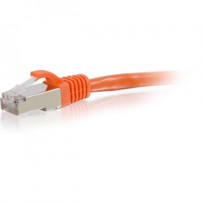 C2G 30ft Cat6 Snagless Shielded (STP) Network Patch Cable - Orange 00895