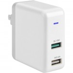 4XEM 30W Dual USB A Wall Charger Fast Charging 4XUSBAAPWR30W