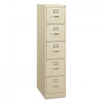 HON 310 Series Five-Drawer, Full-Suspension File, Letter, 26-1/2d, Putty HON315PL