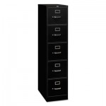 HON 310 Series Five-Drawer, Full-Suspension File, Letter, 26-1/2d, Black HON315PP