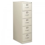 HON 310 Series Five-Drawer, Full-Suspension File, Legal, 26-1/2d, Light Gray HON315CPQ