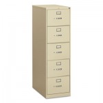 HON 310 Series Five-Drawer, Full-Suspension File, Legal, 26-1/2d, Putty HON315CPL
