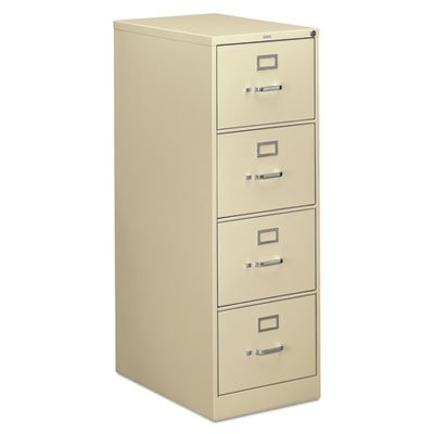 HON 310 Series Four-Drawer, Full-Suspension File, Legal, 26-1/2d, Putty HON314CPL