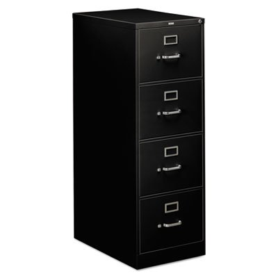 HON 310 Series Four-Drawer, Full-Suspension File, Legal, 26-1/2d, Black HON314CPP